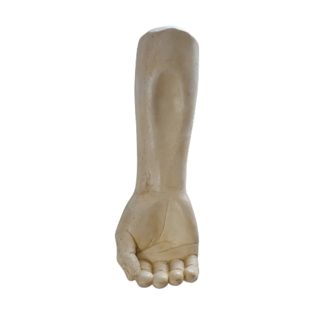 Vintage Resin Wine Holder with Arm & Grapes Design - Picture 2 of 7